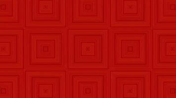 Red geometric shapes. Design. Red squares and circles made in an abstract style move and change size video