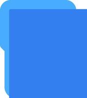 A blue square with a blue rectangle on it vector