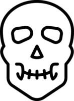 A black and white skull with a smile on it vector