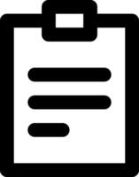 Clipboard icon with a black background vector
