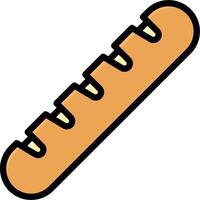 A long bread with a long handle vector