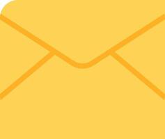 An envelope icon with a yellow envelope vector