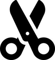 A pair of scissors is shown on a white background vector