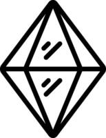 A black and white image of a diamond vector