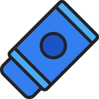 A blue and black pen icon vector