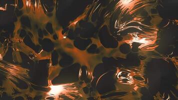 Background of flowing colorful liquid. Motion. Multicolored dense liquid stretches and spreads. Beautiful iridescent liquid video