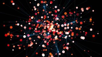 Abstract Motion Graphic Elements Shaping and Forming Backdrop video