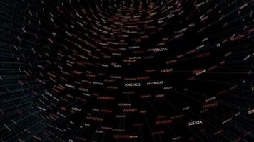 Abstract Motion Graphic Elements Shaping and Forming Backdrop video