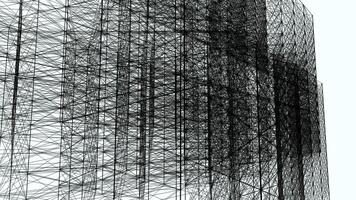 Abstract Motion Graphic Elements Shaping and Forming Backdrop video