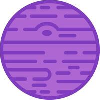 A purple circle with a line pattern vector