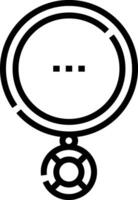 A black and white image of a circular object vector