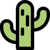 A cactus icon on a white background vector