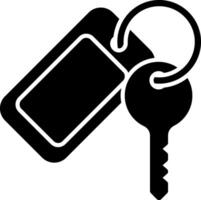 Key and keychain icon vector