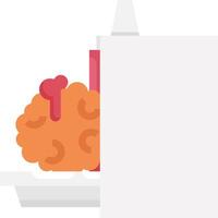 A white box with a red marker on top of it vector