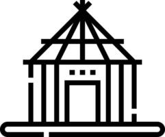 A black and white image of a house vector
