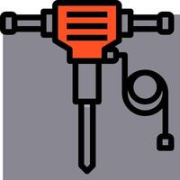 A drill with a cord attached to it vector