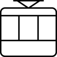 A black and white image of a train vector