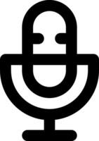 A microphone icon with a smiley face vector