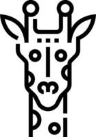 A giraffe head with a crown on its head vector
