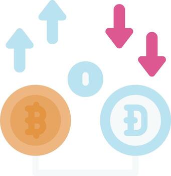 Bitcoin and bitcoin mining vector