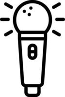 A microphone icon on a white background vector