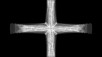 Geometric Light Patterns on Dark Background. Unique design for a visual experience video