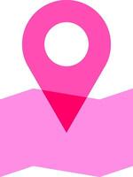 A pink location marker on a white background vector