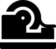 A black and white image of a tape measure vector