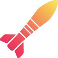 Rocket logo with a red and orange rocket vector