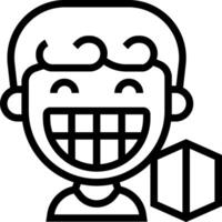 A cartoon man with a smile on his face vector