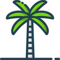 Palm tree icon vector