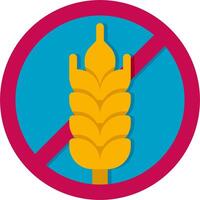 No wheat sign on white background vector