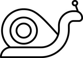 A snail is drawn in black and white on a white background vector