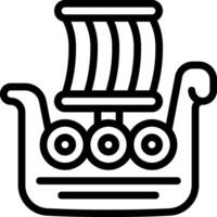 A black and white drawing of a boat with sails vector