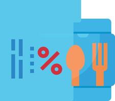 A jar with a spoon and fork in it vector