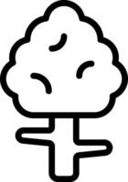 A black and white drawing of a tree vector