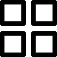 Four square icons on a white background vector