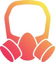 A gas mask icon on a white background vector