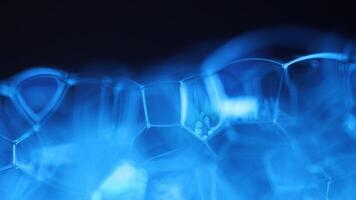 Bright water texture on black background, fluid movement, dark gloomy background, smooth moving, fantastic water forms video