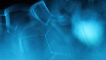 Blue fluid pattern, fluid background, plasma, fluid movement, dark gloomy background, smooth moving video