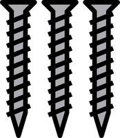 Screws on a white background illustration vector