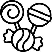 Candy lollipops coloring pages vector