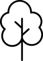 A tree with a cloud on it vector