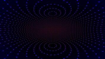 Ultraviolet space. Neon room. Technological space of bright color. LED podium, Looped digital scene. Game cyber background. 4k, video