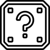 A square with a question mark on it vector