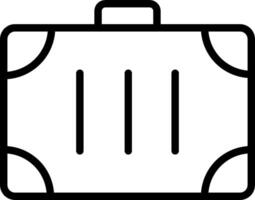 A suitcase icon on a white background vector