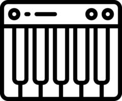 A black and white image of a keyboard vector