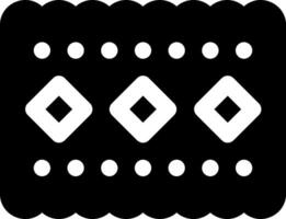A black and white square with a diamond pattern vector