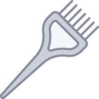 A comb icon on a white background vector