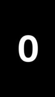 Highlighting Bold Number Two on a Striking Black Background for Various Creative Media Projects video